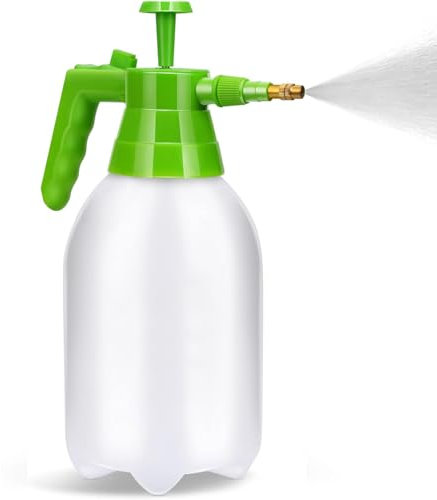 Pulverizador de Presión con Bomba Manual, Botella pulverizar con Boquilla Ajustable y Mango Ergonómico, Ideal para Jardinería, Plantas, Huerto y Limpieza del Hogar, 3 litros
