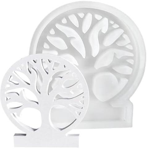 Bangbobi Moldes de Silicona Redondos, Molde de Silicona para Velas y Yeso, Molde con Forma de Abeto, moldes con Forma de casita, Molde con Forma de Corona