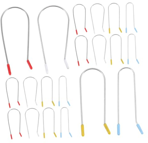 TOGEVAL 32 Pcs Replacement Hot Roller Clips Stainless Steel Assorted Colors Roller Jaw Clamps Safety and Reliability Variety of Curling Needs Hair Clips for Professional Hairstylists