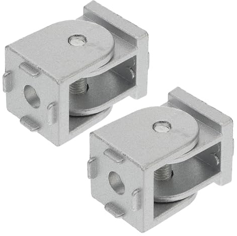 Healifty 2pcs Pivot Joint Connector for Aluminum Profile Extrusion Flexible Zinc Alloy Pivot Bracket with Construction Easy to Install Replacement