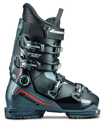 Nordica Herren Sportmachine 3 90 X (Gw) Skischuhe, Black/Anthracite/Red, 43-44