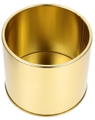 TEHAUX Macetero Metálico Pequeño Decorativo de Hierro para Interior Maceta Redonda de Soporte Jardinera para Balcón y Hogar para Suculentas y Cactus