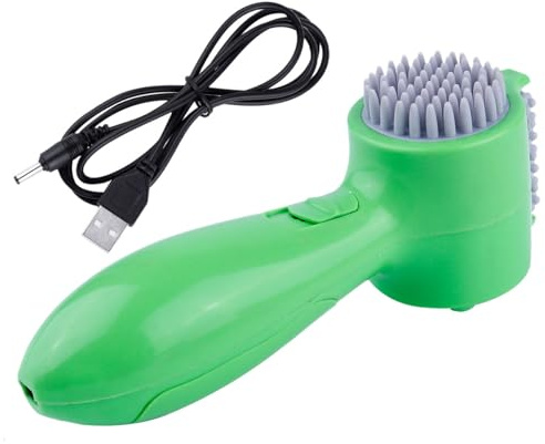IMIKEYA Rullo elettrico per massaggi 4 1 per testa e vita Dispositivo portatile di massaggio a mano funzione di sollievo dallo stress strumento ergonomico per rilassamento e colore casuale