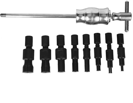 Tbest Professionelles 9-teiliges Set Sackloch-Gleithammer-Lagerabzieher-Innenauszieher-Entfernungsset für Kfz-Mechaniker mit Stabiler Aufbewahrungsbox, Mehrere Größen Im Lieferumfang