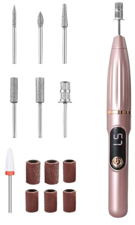 Polisseur à ongles électrique 15 000 tr/min pour manucure et | Machine à polir les ongles avec une perceuse à la maison Salon Spa Voyage Camping Manucure