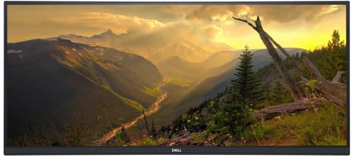 Dell U3417W 34 IPS 2K 1440p WQHD Ultrawide Curved Monitor-HDMI DISPLAY Ports Upto 60Hz, 21:9 Aspect Ratio, 5ms Response Time, HDMI DISPLAY USB 3.0 Ports (Renewed)