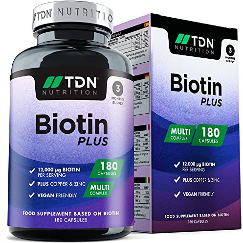 Biotin Hair Growth Supplement,180 Biotin Capsules Complex, 𝐒𝐤𝐢𝐧, 𝐍𝐚𝐢𝐥𝐬 𝐚𝐧𝐝 𝐇𝐚𝐢𝐫 𝐕𝐢𝐭𝐚𝐦𝐢𝐧𝐬 𝐟𝐨𝐫 𝐖𝐨𝐦𝐞𝐧 & 𝐌𝐞𝐧, Vegan Capsules (not Tablets) for Hair Loss Treatment