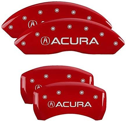 MGP Caliper Covers 39024SACURD Bremsabdeckungen aus Aluminium für 2019-2020 Acura RDX graviert mit Acura (Vorder- und Hinterabdeckungen; 4er-Set)