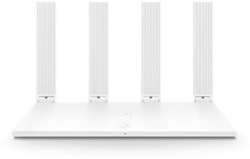Huawei Wi-Fi WS5200 AC1200 Wireless Gigabit Router für die Verbindung zu Hause, Dual-Band, 5 Ethernet-Ports, WiFi Long Range, MIMO Multi-Benutzer, 28 nm Prozessor, App Control, schnelles Setup. Weiß