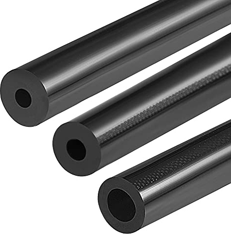 sourcing map Vakuum Silikonschlauch 3mm 4mm 8mm Innendurchm. 3 mm Wanddicker Schlauch für Motor 1.5 m Schwarz