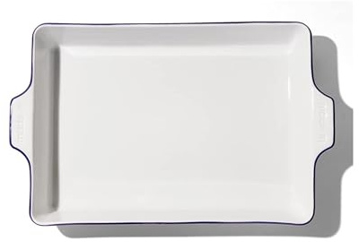 Made In Cookware - rektangulär bakform - marin kant - tillverkad i Frankrike - hantverksporslin - professionellt köksredskap