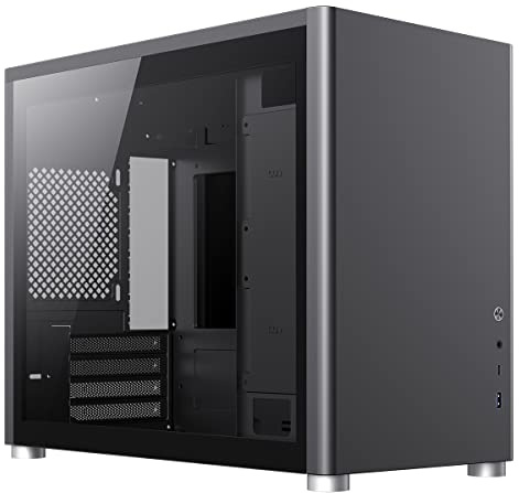 GameMax Spark Gaming Cube, boîtier PC de Jeu modulaire Micro-ATX, Deux Panneaux latéraux en Verre trempé, USB 3.0 – Type C | Noir