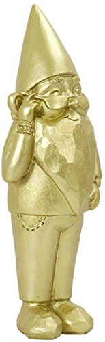 THE HOME DECO FACTORY Statue intérieure extérieure en polyrésine Nain 13.5 x 12 x 33 cm Star