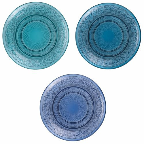 Set 6 Piatto pane Ø 15 cm in vetro, Imperial Ocean