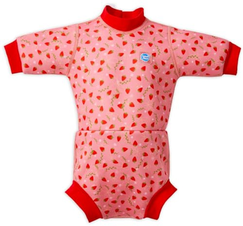 Stänk om baby glad våtdräkt småbarn simma blöja, jordgubbsfält, 6-14 månader, Jordgubbsf, 6-14 Månader