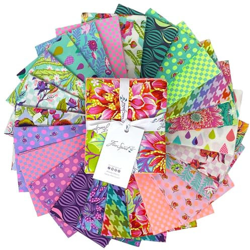 Tula Pink Ungezähmte 24 Fat Quarters FreeSpirit Fabrics