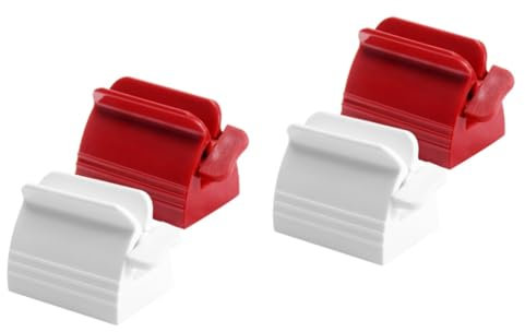 Beaupretty 4 Stück Tubenquetscher zahnpasta ausdrücker Zahnpasta-Extruder Tubenausdrücker für Kinder Handlicher Tubenausdrücker Rollquetscher für Zahnpastatuben Handentsafter