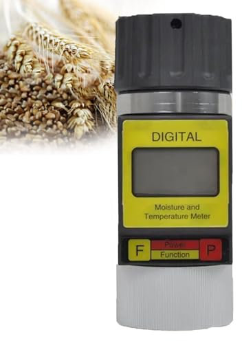 URJWAN Tester Portatile Dell'Umidità dei Cereali con Display Digitale, Misuratore di umidità dei Cereali con Schermo LCD, Misuratore di umidità dei Cerealimisuratore di umidità per caffè E Cacao