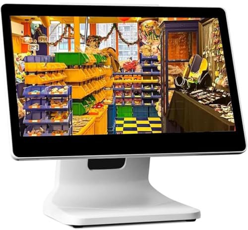 Système De Caisse Enregistreuse à écran Tactile 15,6 Pour Petites Entreprises, Caisse Enregistreuse Intelligente Tout-En-Un, Pour Vente Au Détail, Restaurant, Terminal De Point De Vente Commercial