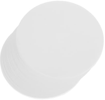 Ipetboom 500pcs Drink Sealing Films White Parchment Paper Circles for Cold Hot Beverages Cafe Bar Sealing