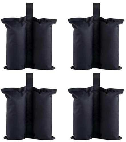 Canopy Tent Weight Bags - Gazebo Bags, Tent Sand | Heavy Duty Fill Base Weights for Outdoor Shelter Stability, Water Resistant Ground Weight