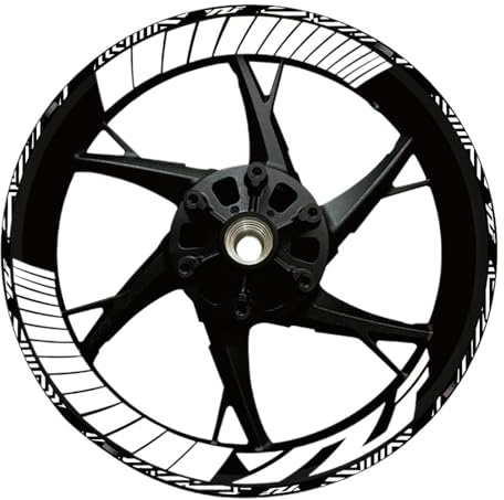 SJHYLL Pegatina Moto Adhesivo Reflectante para Rueda Motocicleta Interior del Buje Cinta Franja Llanta para MT03 MT07 MT09 YZF R1 R3 R6 Y FZ07 Pegatina Llanta(Set Meal 3)