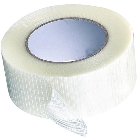 Warmhm 2 Pièces Ruban Adhésif Armé Mesh Forte Résistant à Lusure Bande Autocollante Simple Face pour Fixation Industrielle et Électroménager