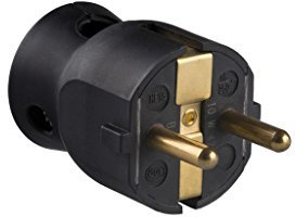 Legrand 050178 Enchufe con Cabezal Móvil Orientable, 3680 W, 230 V, Negro