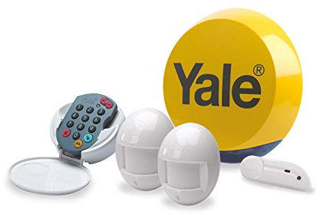 Yale HSA Essentials Alarm Kit, Battery Powered, 5 Piece Kit, Self Monitored, No Contract, Wireless, PIR Movement Sensors, Door/Window Sensor External Siren, Keypad, No Monitoring Fee