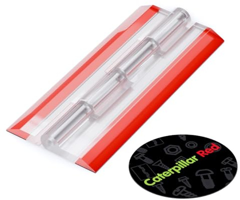 4X Acrylic Piano Hinges - No Glue Required. Transparent Clear Plastic 100mm