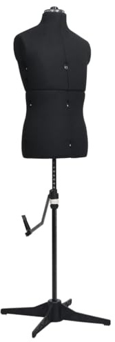 vidaXL Justerbar provdocka herr svart stl 37-45