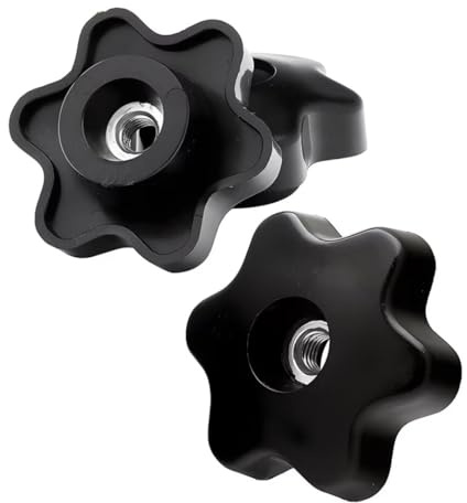 SYDARSYN M12 Durch Loch Sternknöpfe Innengewinde Rändelknopf Stern Klemmknöpfe Griff Mutter M12 (3 Stück)