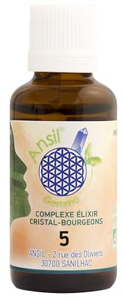 Élixir de rhodochrosite et bourgeons de framboisier, airelle, tilleul - Ansil - 30 ml | Framboisier, Airelle, Tilleul