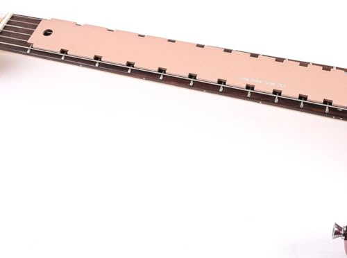 Gitarrenhals-Messlineal, Gitarrenhals, gekerbt, gerade Kante, Gitarrenbauer-Werkzeug, Griffbrett-Messlineal (goldfarben)