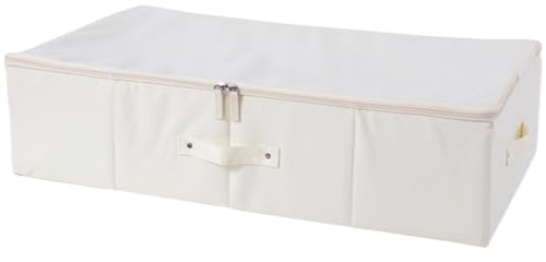 Scatola portaoggetti per abiti da sposa, 71,1 x 40,1 x 17,5 cm, scatola per conservare abiti da sposa, antipolvere, a prova di umidità, con cerniera, con manico, per armadio sotto il letto