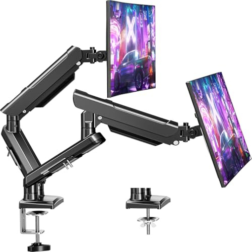 ELIVED Dual Gaming Monitor Arm Arm for 13-32 inch Screen, Freelift Pro