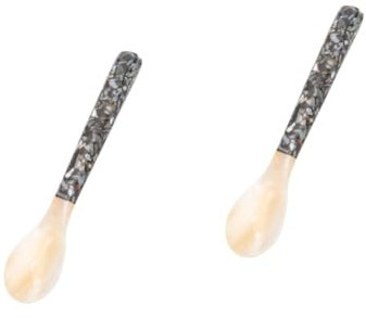 PHENOFICE 2st Schalenlöffel Esslöffel Für Den Haushalt Essenslöffel Eislöffel Löffel Aus Perlmutt Eierlöffel Creme Schalen Suppenlöffel Kleine Küchenlöffel Muschel-dessertlöffel Hülse