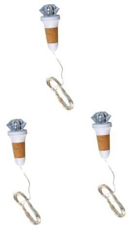 BCOATH 3pcs String USB Charging Led Bottle Stopper Lights Night Light for Decorative for Party Wedding Festival