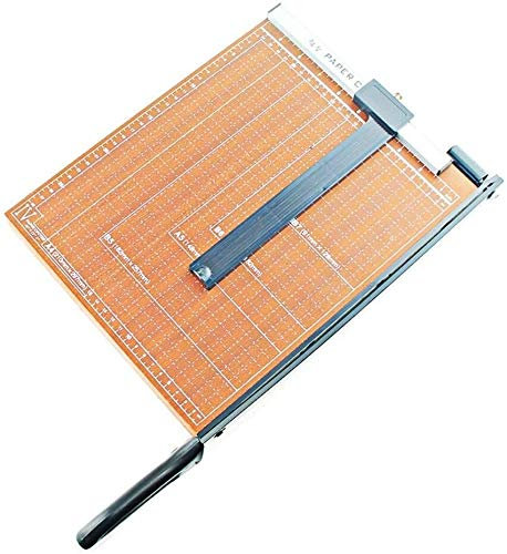 XINYUNFEI Papierschneider a4 Maschine Papierschneider, 10 Blattkapazität Papierschneider, Holzbasis Kleine Papierschneider, Metallbasis A4 Papierschneider Guillotine(Brown)