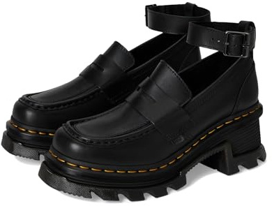 Dr. Martens Damen Corran Loafer, Black Wanama, 39 EU