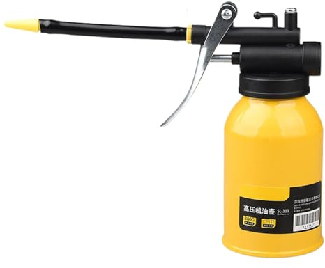 Handpumpen-Ölerkanne, Metall-Öldosenflasche, flexibler Auslauf-Öler, 300 ml Ölkanne, Schmierölkanne, Autowartungsöler, Motorrad-Öldosenwerkzeug, Heimschmierdose, langlebige Metallölkanne