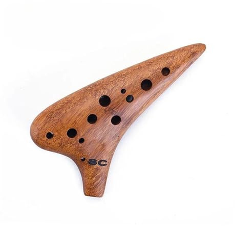 Ocarina Professionale Strumento Musicale Professionale Per Ocarina In Legno A 12 Fori(Sc)