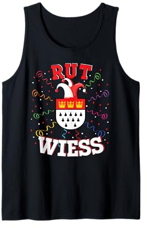 Köln Rut und Wiess Kölner Dom Karnevalskostüm Kostüm Kölsch Tank Top