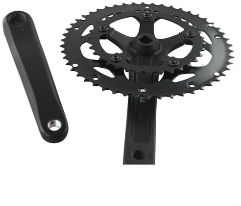 Juego de bielas de aluminio AL6061 eficiente con doble plato para un rendimiento mejorado en bicicletas de carretera (tipo B)
