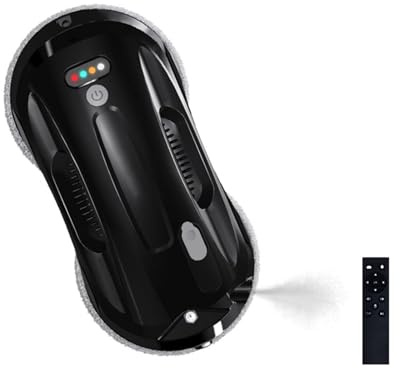 Robot Nettoyeur De Vitres Ultra Fin, Avec Application Et Télécommande, Intelligent, Automatique, Nettoyage Par Pulvérisation D'eau, Aspirateur De Verre, W-R4S(W-R4S Black (No APP))