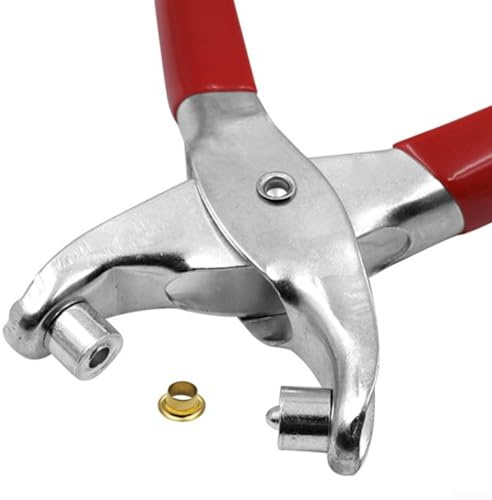 Set di pinze per occhielli da 35,6 cm per una riparazione efficace di tela e pelle, con 100 rivetti