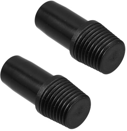 HIAKDOFT 2PCS German Threaded Connector Replacement Tips for Metal Rod Mop Broom Handles Plastic Adapter Kit with Sturdy Structure Easy Installation for Efficient Cleaning Tasks