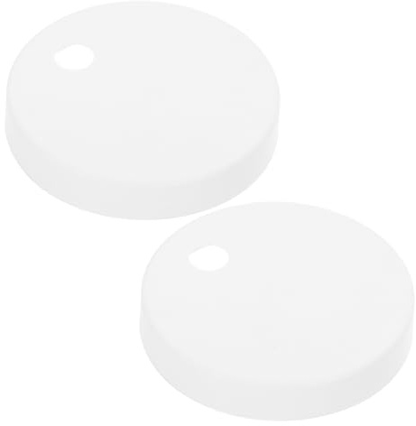 45mm Plastic Toilet Bolt Cap Covers White Pair for Toilet Seat Covers | Easy Installation, Secure Fit, Universal Fit for Toilet Bowl Screws Caps and Practical Toilet Bolt Caps
