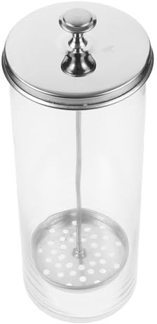 WEKADRIN Glass Straw Dispenser Bottle with Lid, Single Pack Glass Straw Holder and Cup, Multi-Function Utensil Organizer for Home Kitchen and Beverage Shops