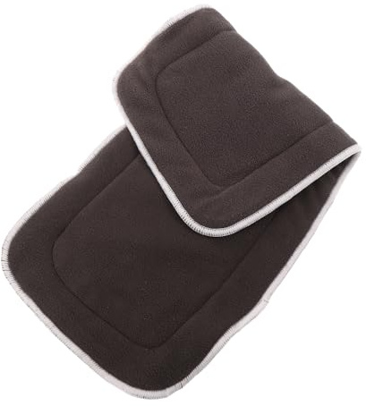 iplusmile Reusable Adult Cloth Diaper Inserts Bamboo Carbon Fiber Washable Liners for Elderly Incontinence Care High Absorbency Pads for Urinary Protection